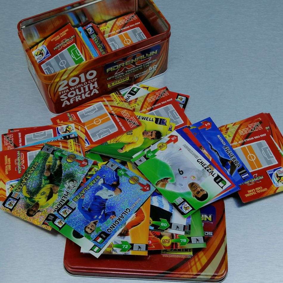 Massive 2010 Fifa World Cup Soccer Trading Card Collection with Tin!!!