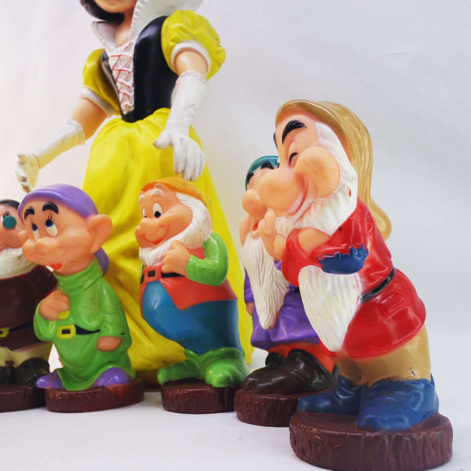 Super Rare!!! LARGE 1960's Rubber Walt Disney Productions Snow White, Made in Italy!!! 400mm Tall
