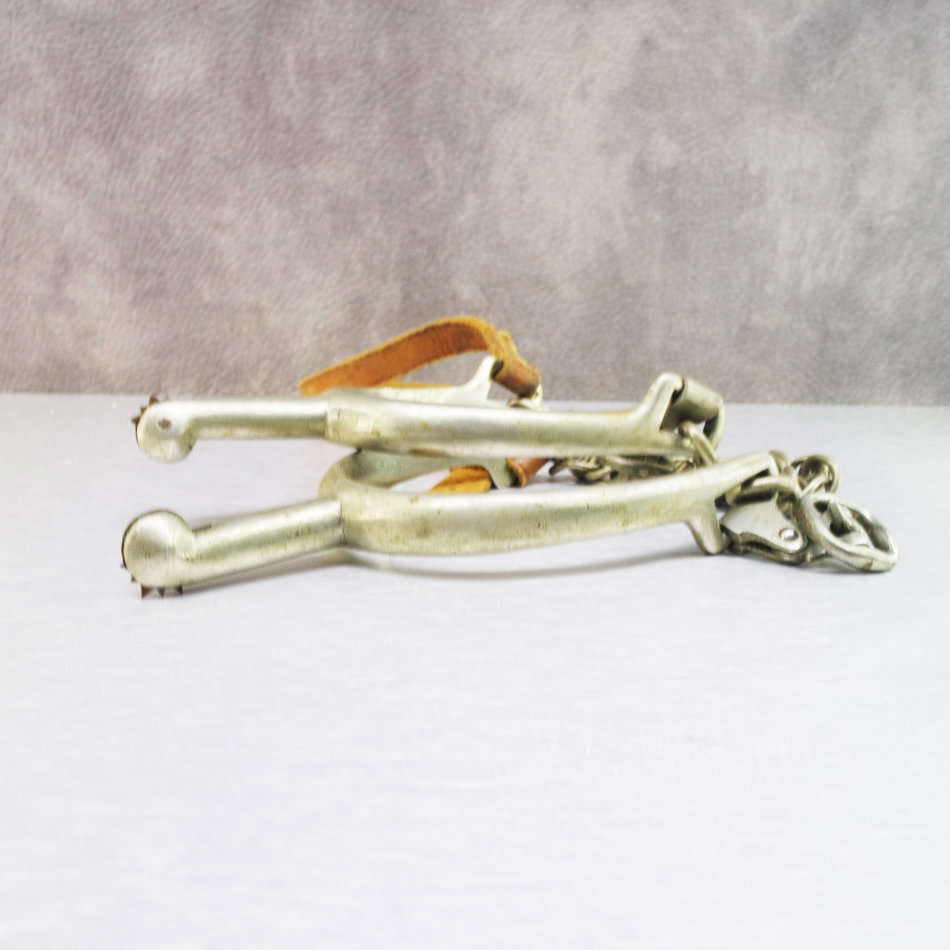 RARE!!! Original Vintage Metal and Leather Cow Boy Spurs!!!