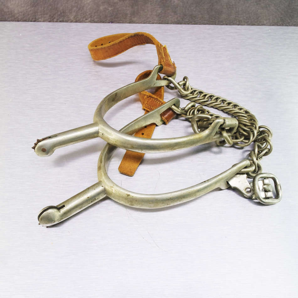 RARE!!! Original Vintage Metal and Leather Cow Boy Spurs!!!