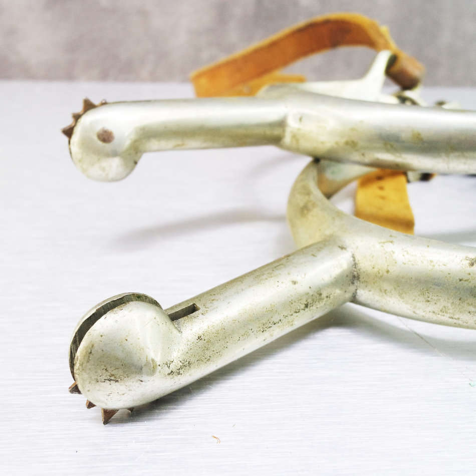 RARE!!! Original Vintage Metal and Leather Cow Boy Spurs!!!
