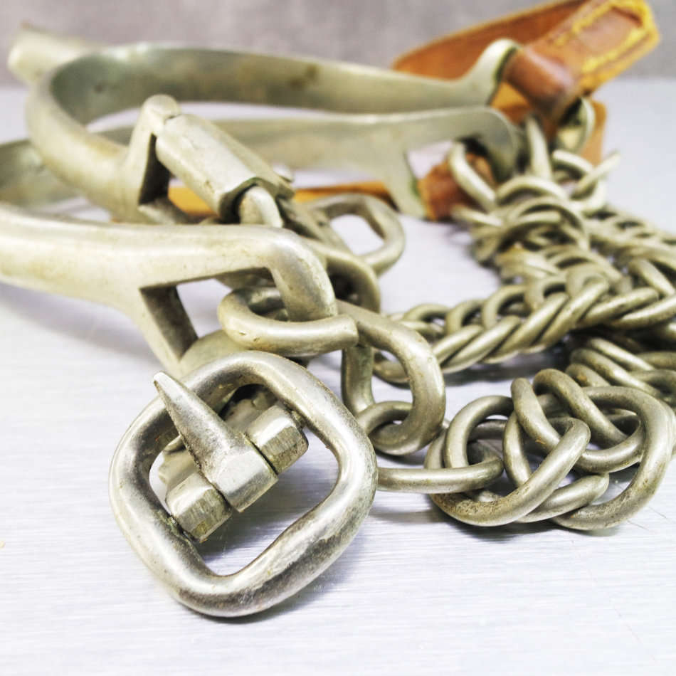 RARE!!! Original Vintage Metal and Leather Cow Boy Spurs!!!