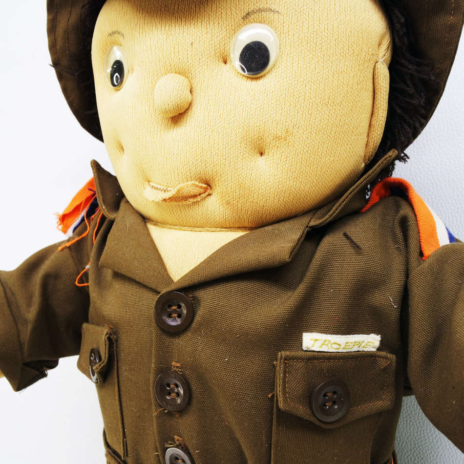 Original Vintage Handcrafted Troopie Soldier With Original Browns and Leather Boots!!!