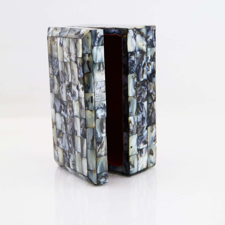 Fantastic!!! Highly Detailed Blue Mother of Pearl Inlay Trinket Box!!!
