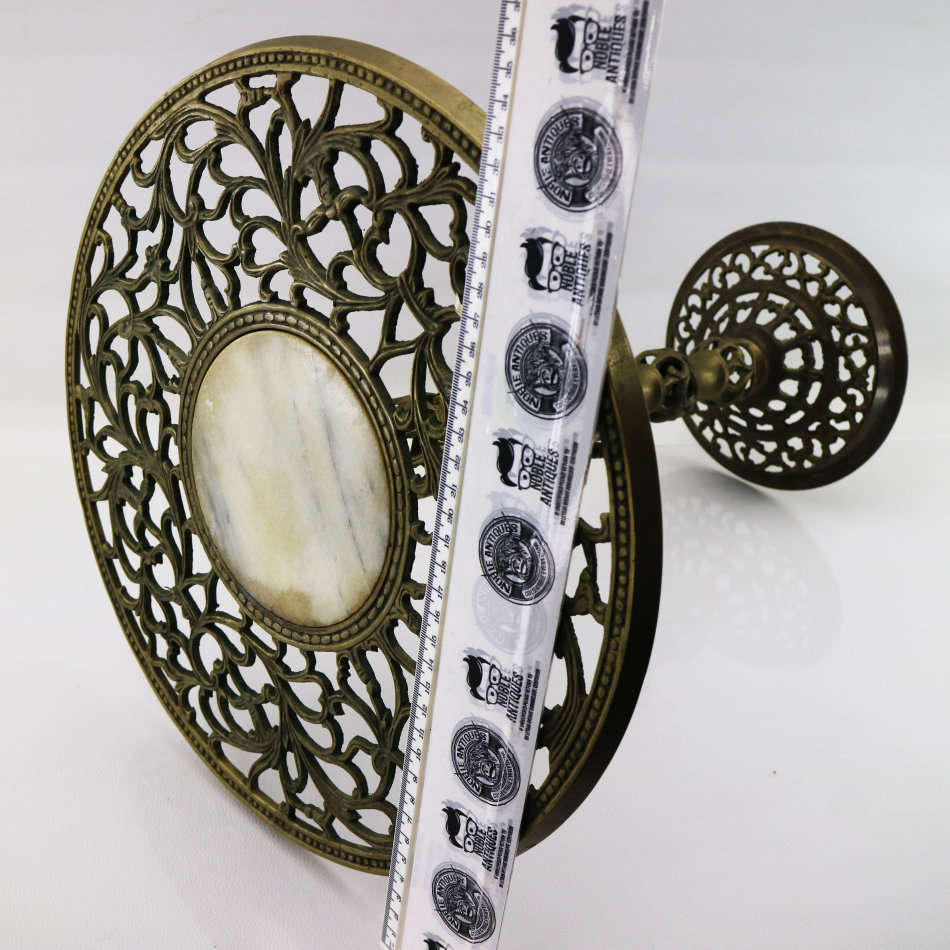 Fantastic!!! Vintage Highly Decorative Cast Brass and Marble Side Table!!!!