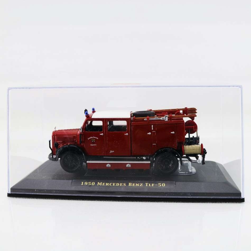 Highly Detailed Die Cast Metal 1950 Mercedes Benz TLF-50 Fire Engine (Boxed)
