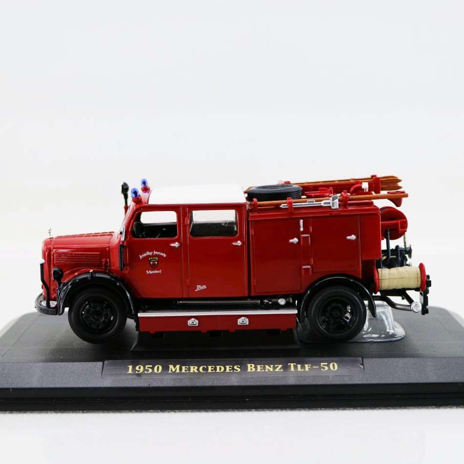 Highly Detailed Die Cast Metal 1950 Mercedes Benz TLF-50 Fire Engine (Boxed)