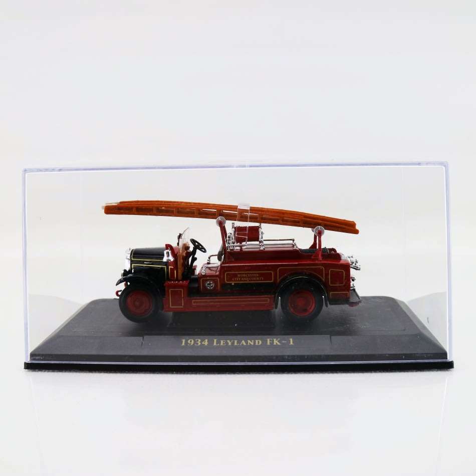 Highly Detailed Die Cast Metal 1934 Leyland FK-1 Fire Engine (Boxed)