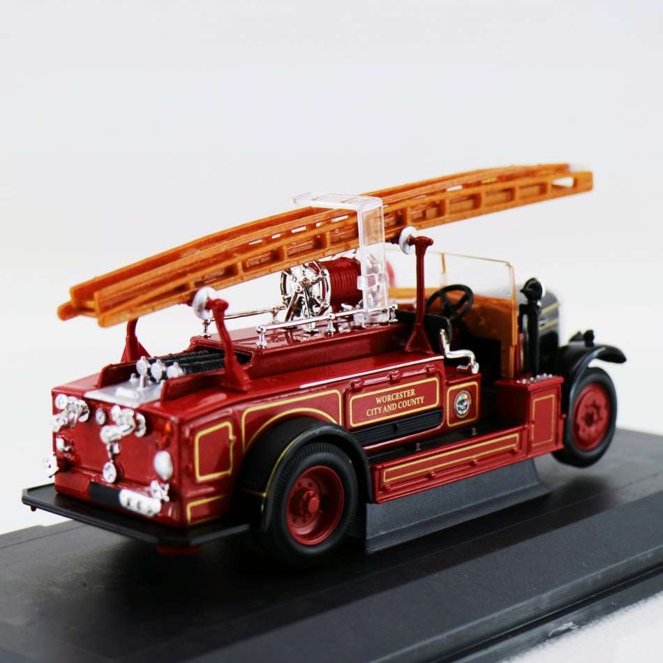Highly Detailed Die Cast Metal 1934 Leyland FK-1 Fire Engine (Boxed)