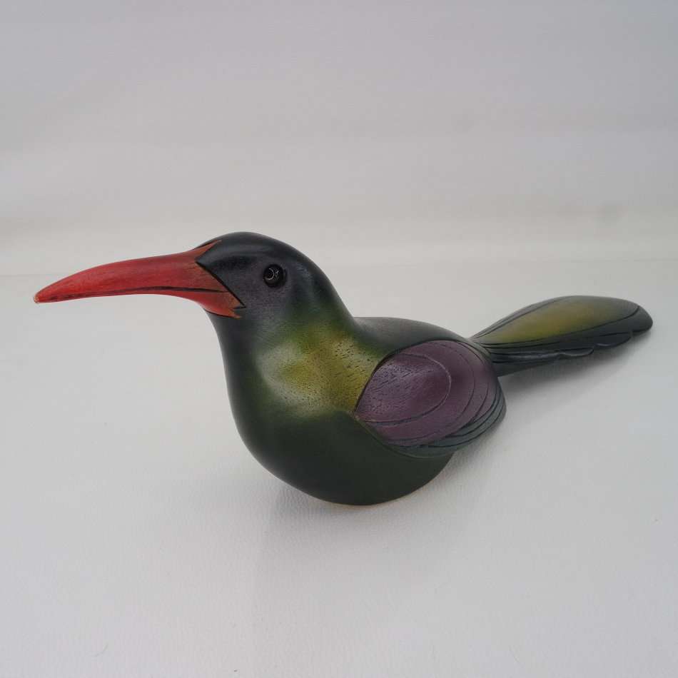 Original Numbered Feathers Gallery Hand Crafted Wood Hoopoe !!! 1668/2000 (Like New)