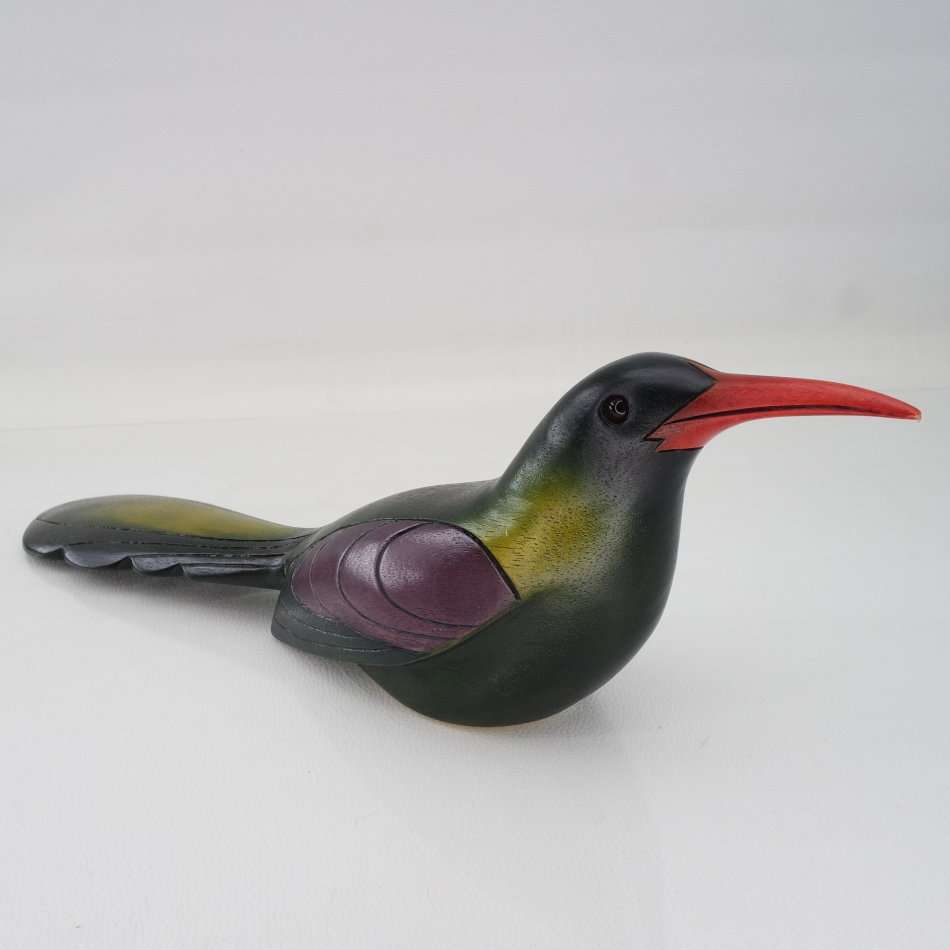 Original Numbered Feathers Gallery Hand Crafted Wood Hoopoe !!! 1668/2000 (Like New)