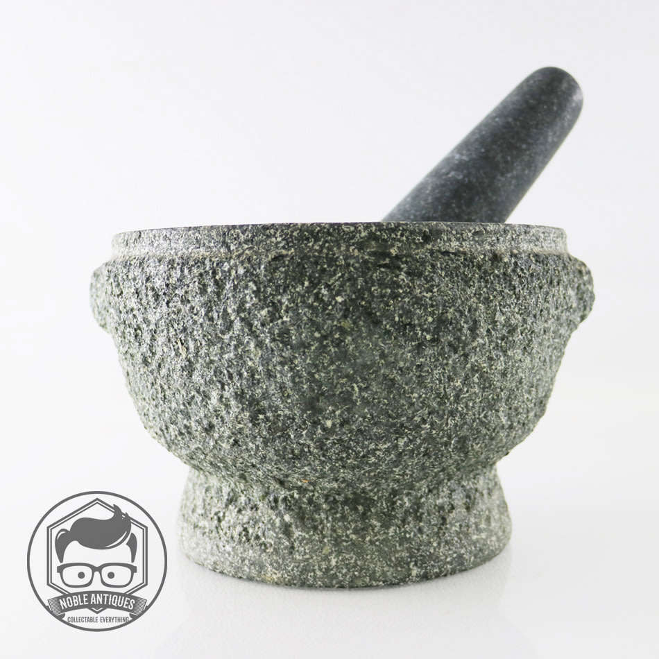 Extremely Heavy!!! Large Stone Crafted Mortar and Pestle Combo!!!