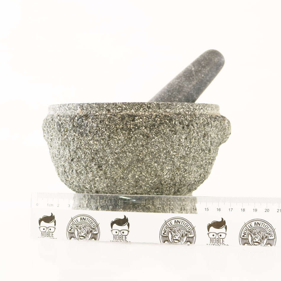 Extremely Heavy!!! Large Stone Crafted Mortar and Pestle Combo!!!