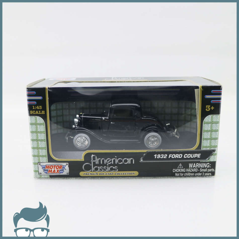 Boxed, Highly Detailed Die Cast Metal 1932 Ford Coupe Scale 1:43!!!