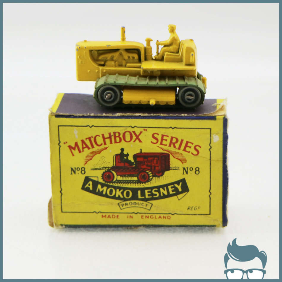 RARE!!! Original Boxed 1950's A Moko Lesney Matchbox Series No8 Dozer!!!