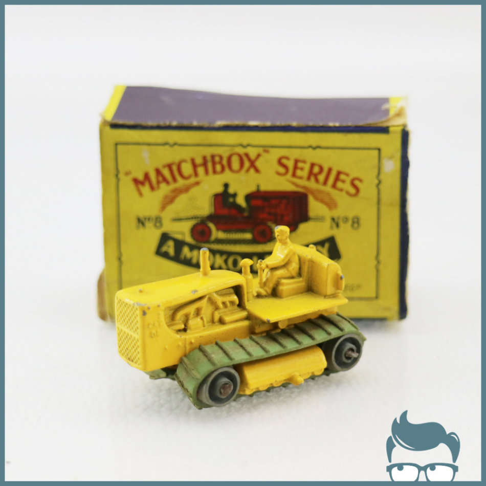 RARE!!! Original Boxed 1950's A Moko Lesney Matchbox Series No8 Dozer!!!