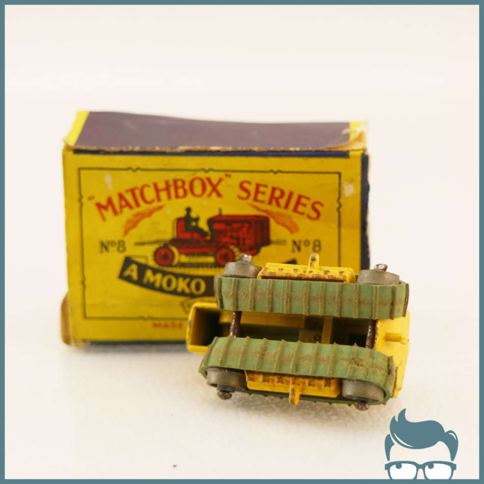 RARE!!! Original Boxed 1950's A Moko Lesney Matchbox Series No8 Dozer!!!