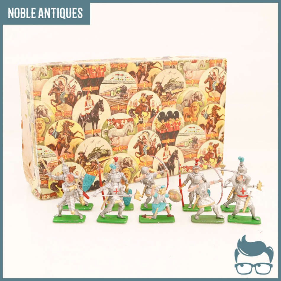 RARE!!! Vintage 1970's English Crescent Toys Military Soldiers Collection With Original Box!!!