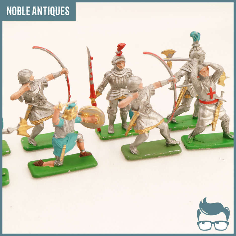 RARE!!! Vintage 1970's English Crescent Toys Military Soldiers Collection With Original Box!!!