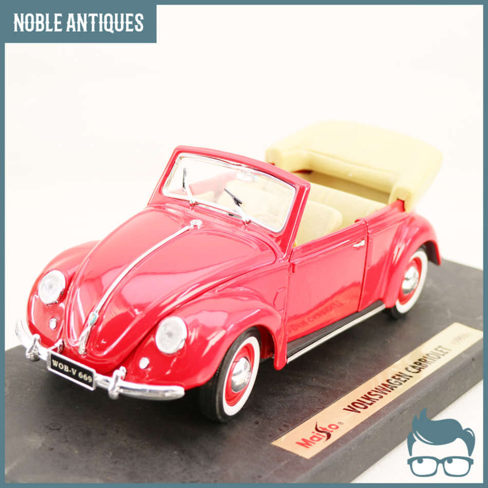 Original Scale 1:18 Boxed Highly Detailed Die Cast Metal VW Beetle Cabriolet!!!