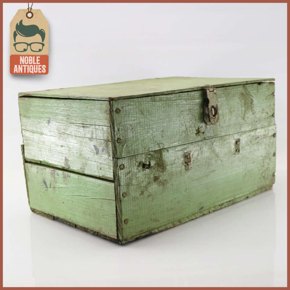 Original Vintage Hand Crafted Wood Toolbox!!!