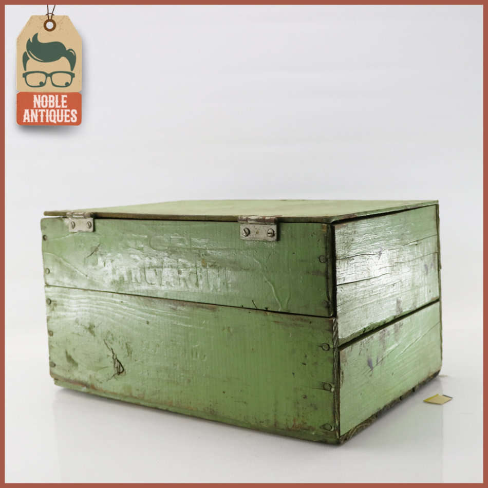 Original Vintage Hand Crafted Wood Toolbox!!!
