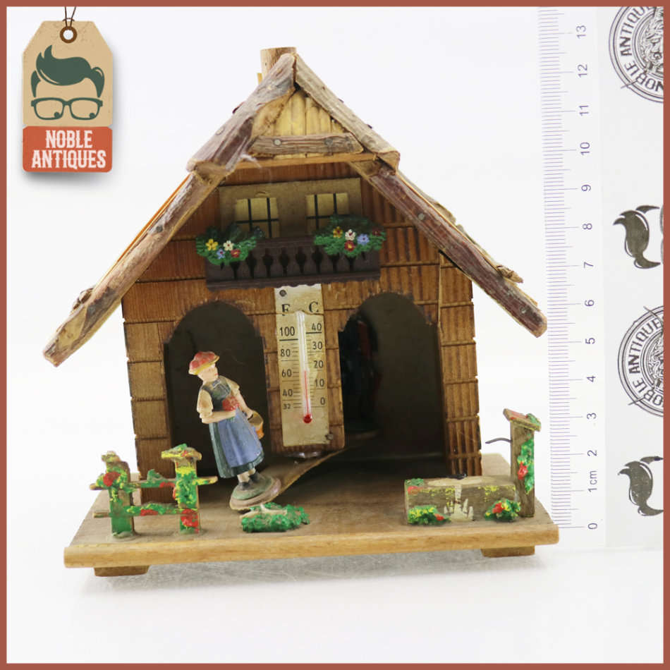 Vintage German Handcrafted Wood Weather House!!!