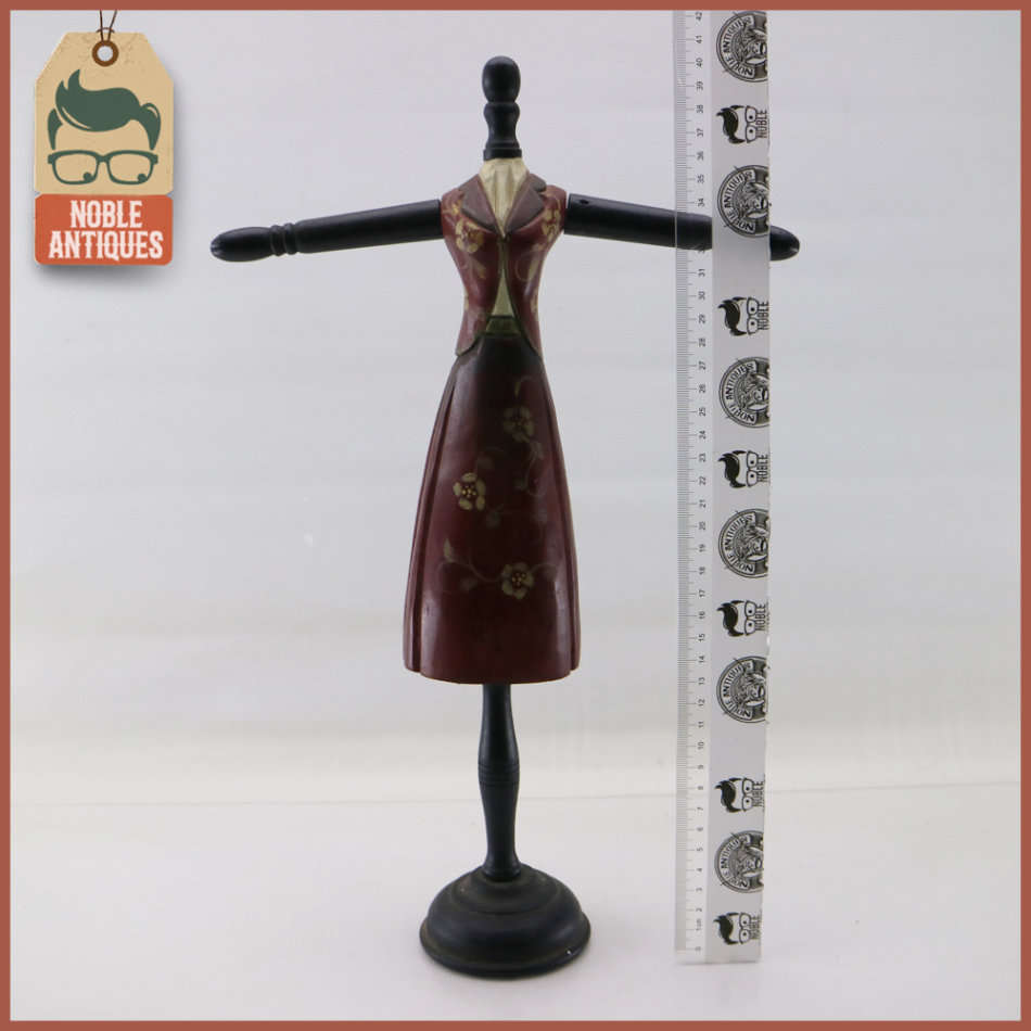 Original Hand Crafted Wood Pattern Doll Jewelry Stand!!!