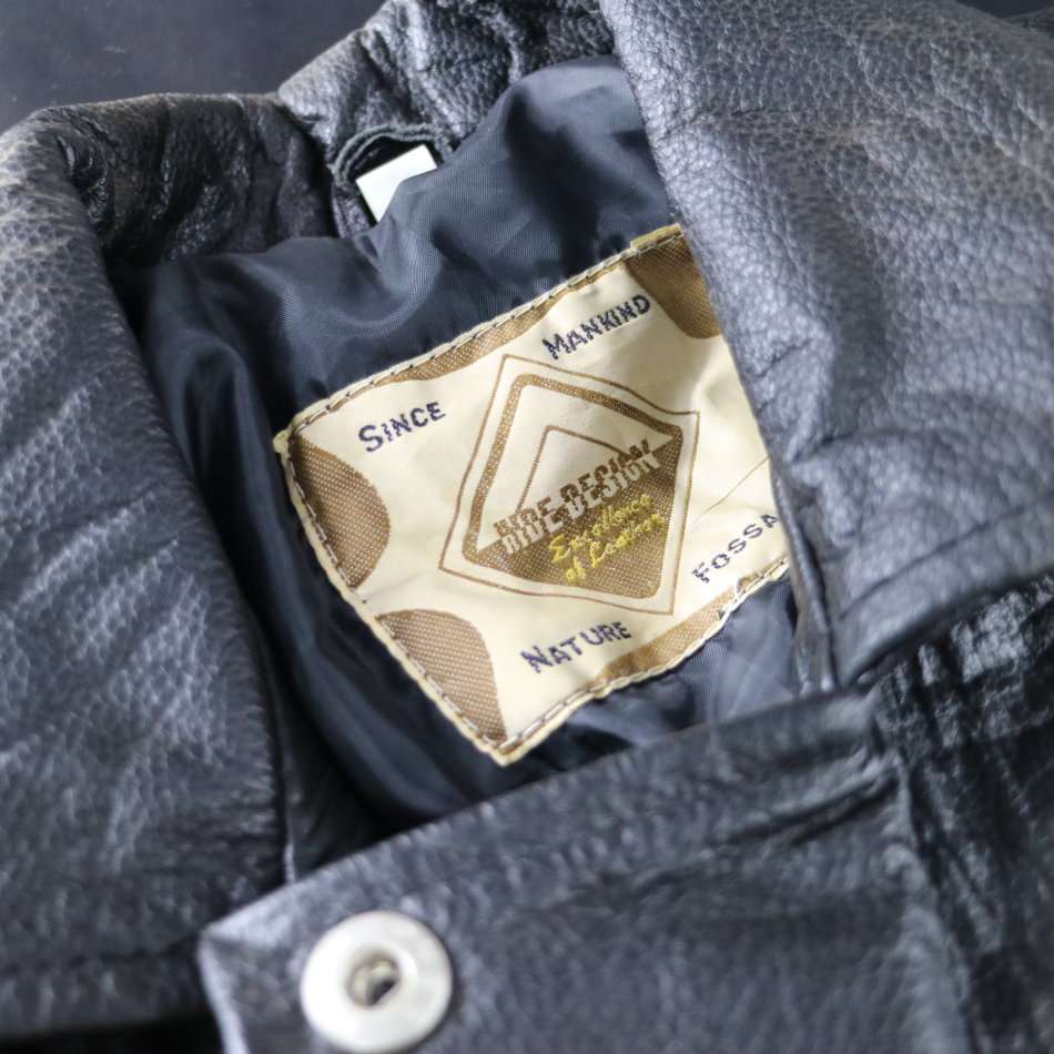 Original Hide Design Genuine Leather Ladies Biker Jacket With Hand Tooled INDIAN on Reverse!!!