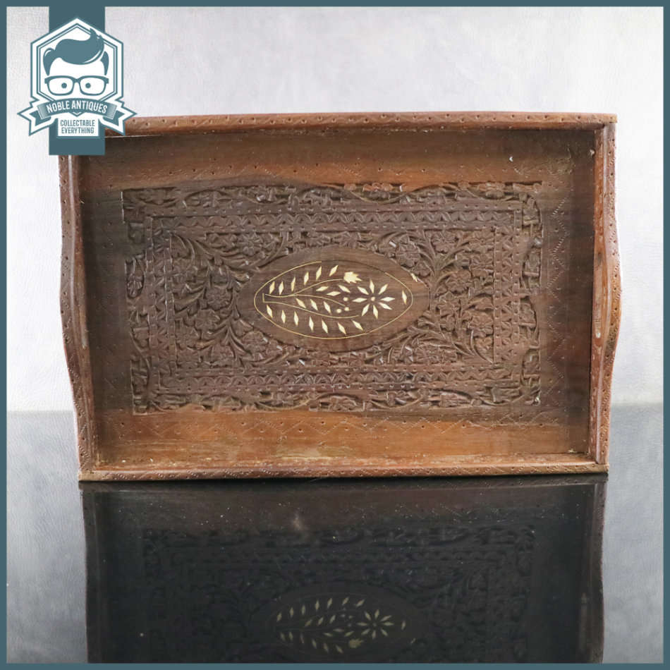 450mm Detailed Handcrafted Rosewood and Bone Inlay Serving Tray!!!
