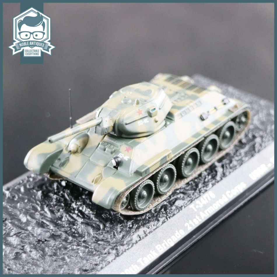 Highly Detailed Die Cast T-34/76 21st Armored Corps USSR 1943