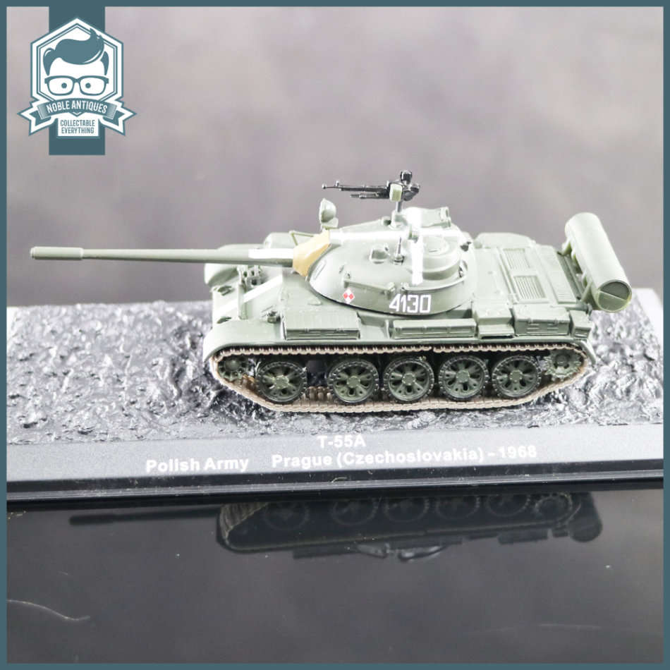 Highly Detailed Die Cast T-55A Polish Army Prague 1968