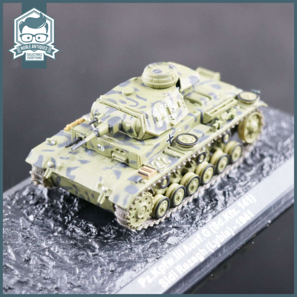 Highly Detailed Die Cast Kpfw. III Ausf.G Lybia 1941