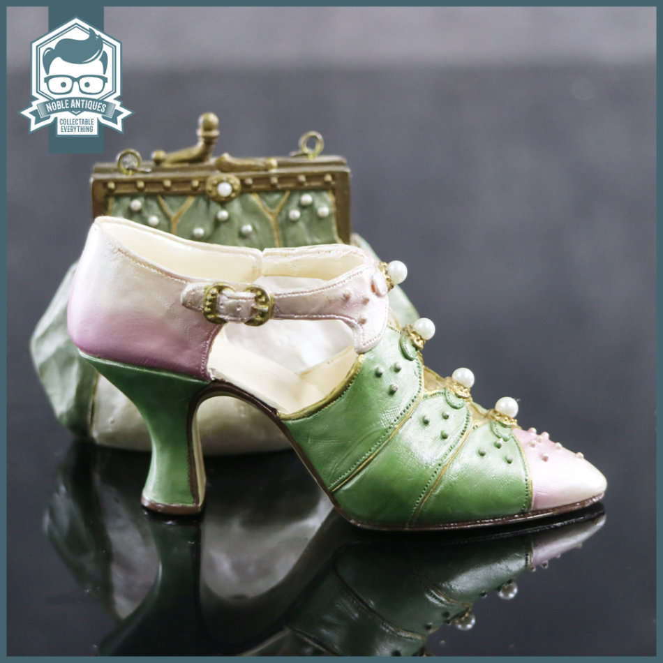 Highly Detailed Ornamental Vintage Shoe and Handbag Ornament!!!
