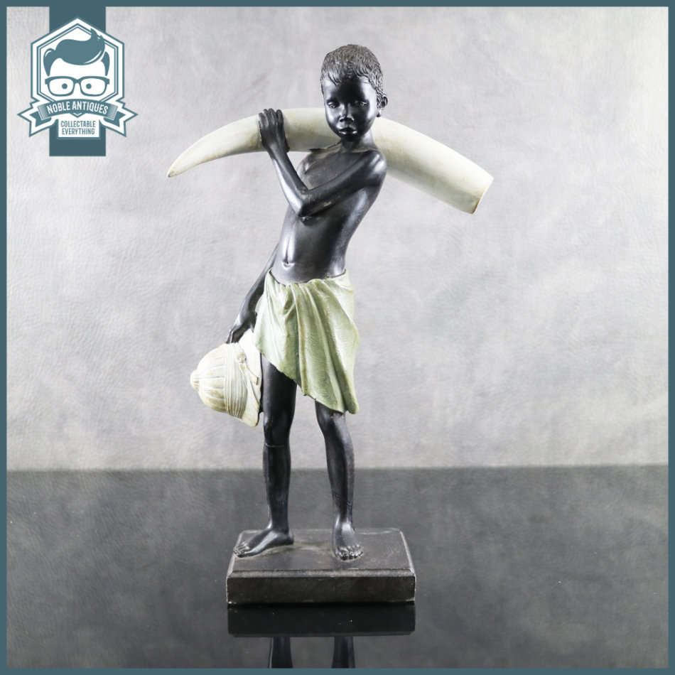 African Elephant Tooth Carrier and Explorer Figurine!!!
