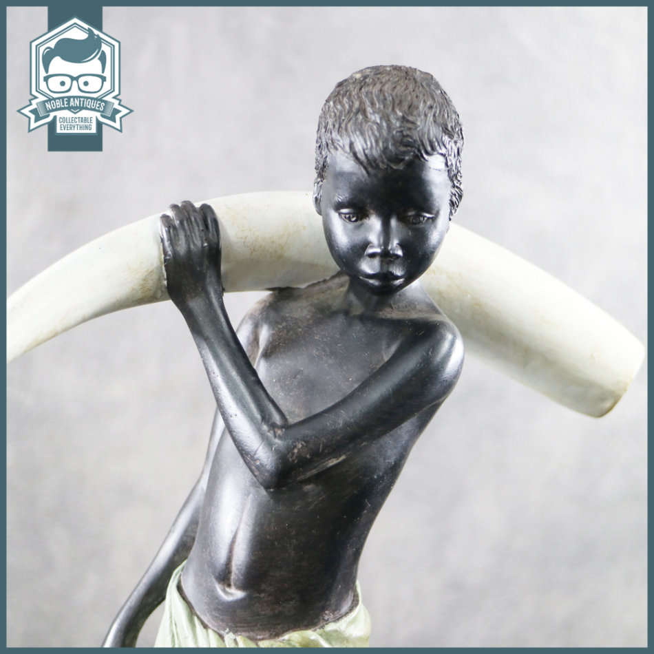 African Elephant Tooth Carrier and Explorer Figurine!!!