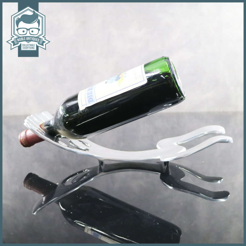 Decorative Pewter Functional Art Wine Bottle Stand!!! Bottle not included