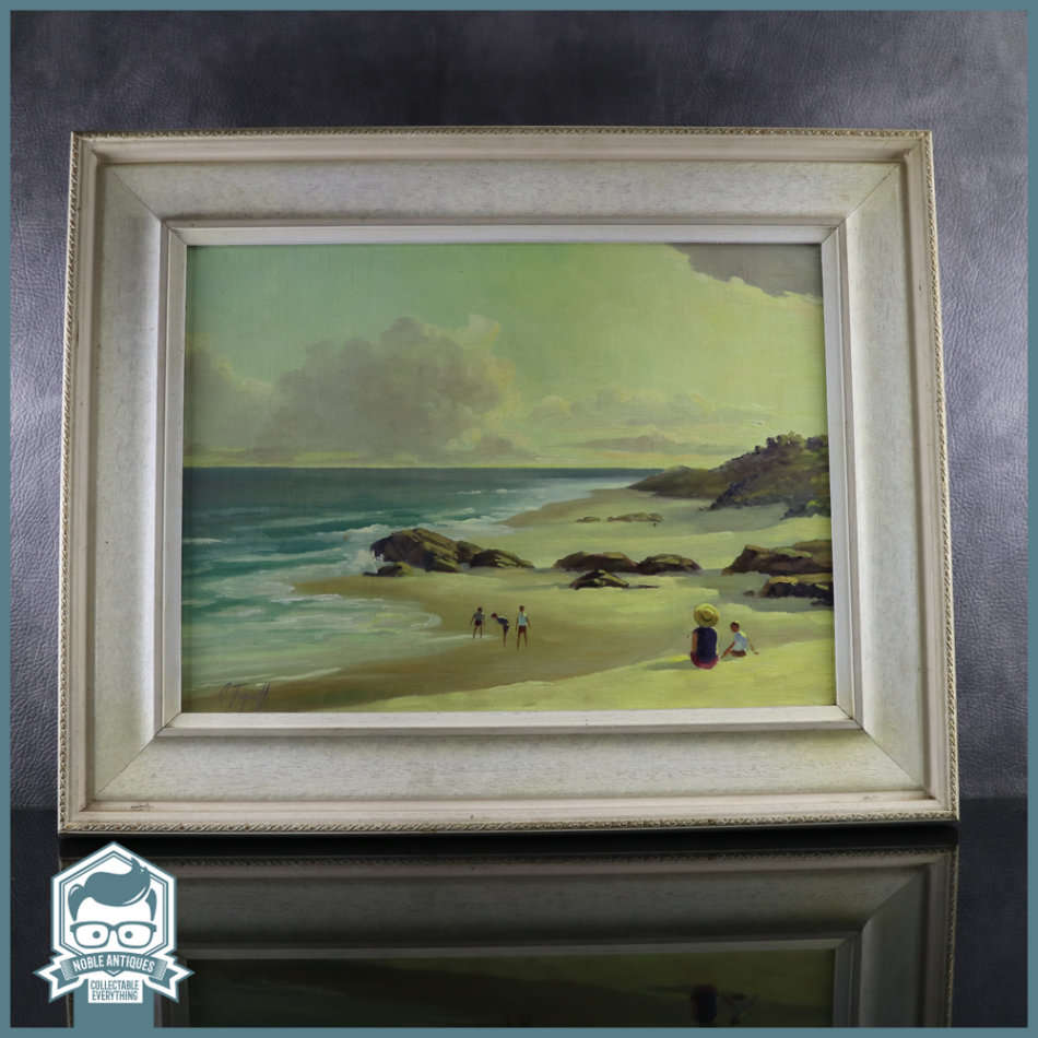 Framed Original Oil On Board Sea Scape By Christopher Tugwell !!! 70cm x 50cm