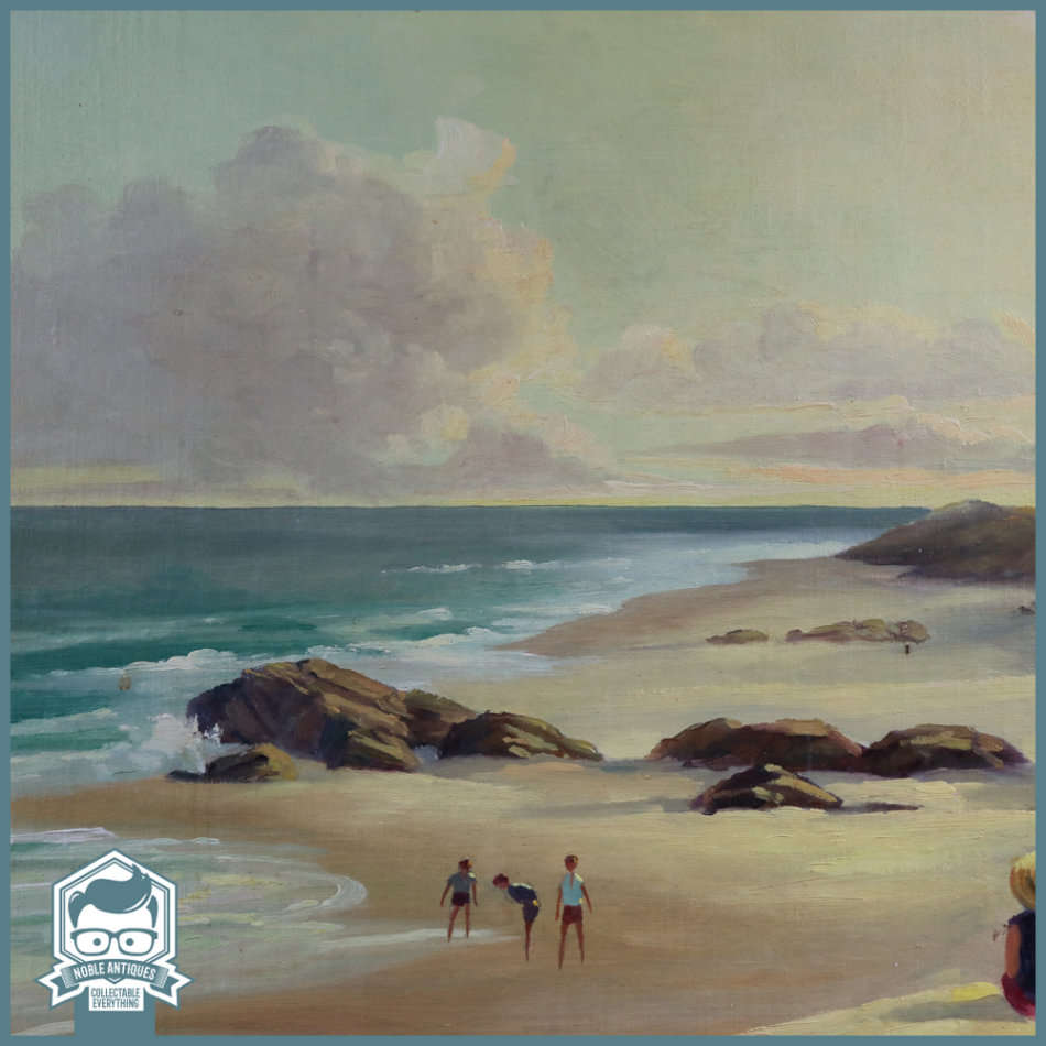 Framed Original Oil On Board Sea Scape By Christopher Tugwell !!! 70cm x 50cm