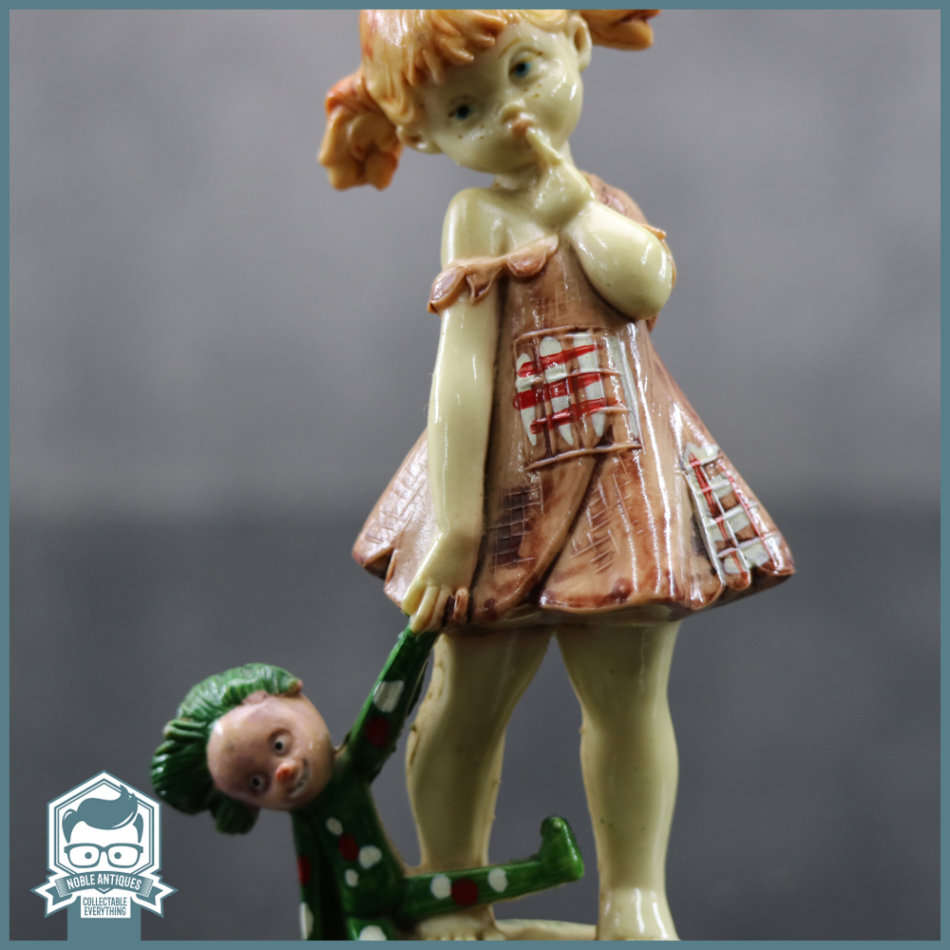 Original Italian Depose Figurine on Marble Base!!!