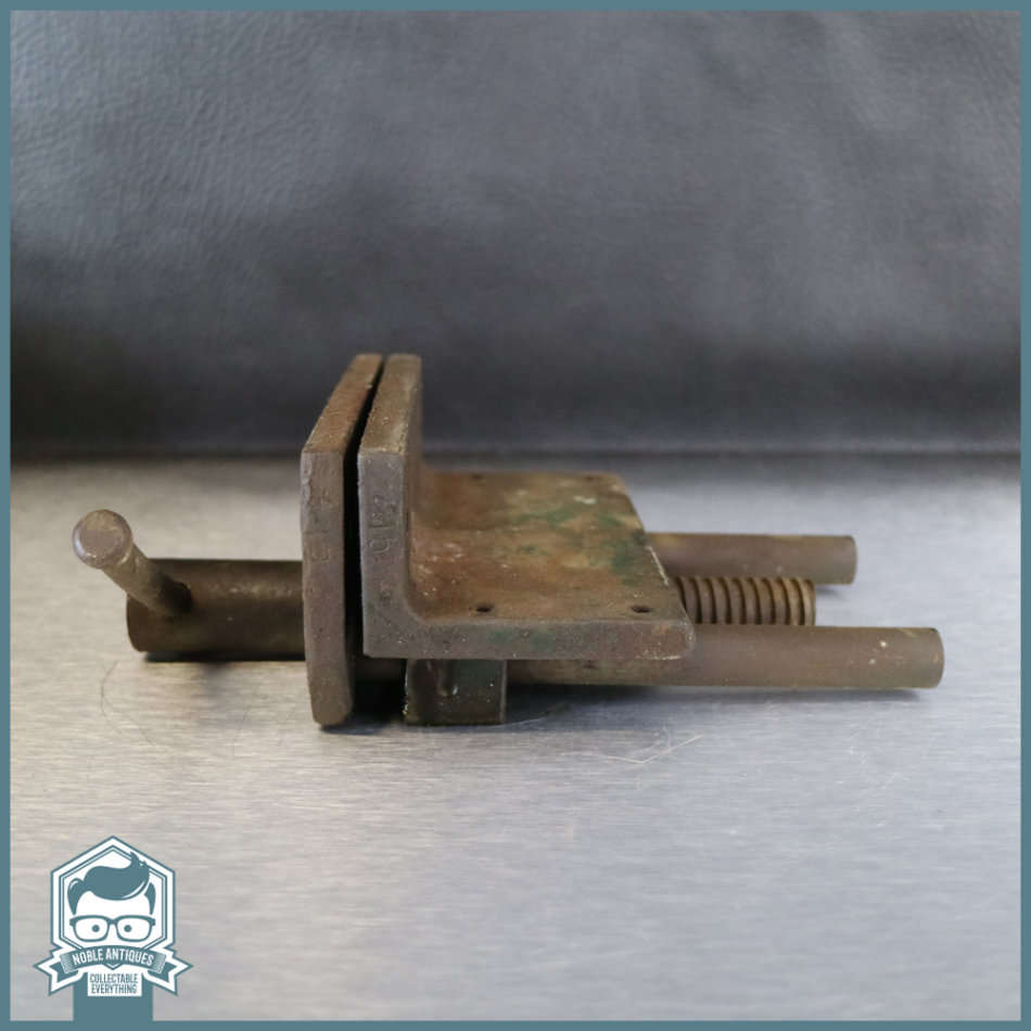Large Vintage Cast Iron Table Vise!!!
