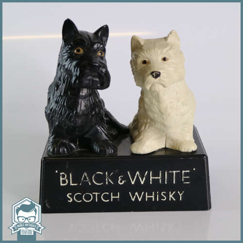 RARE!!! Original Black and White Hard Plastic Whisky Promo Statue!!!
