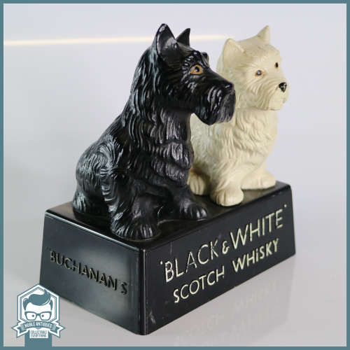 RARE!!! Original Black and White Hard Plastic Whisky Promo Statue!!!