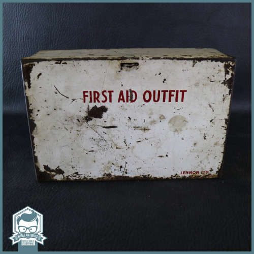 Original Vintage Lennon Ltd. First Aid Outfit Pressed Metal Box!!!