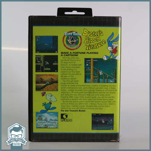 Vintage Sega Tiny Toons Adventures 16 Bit Cartridge!!!