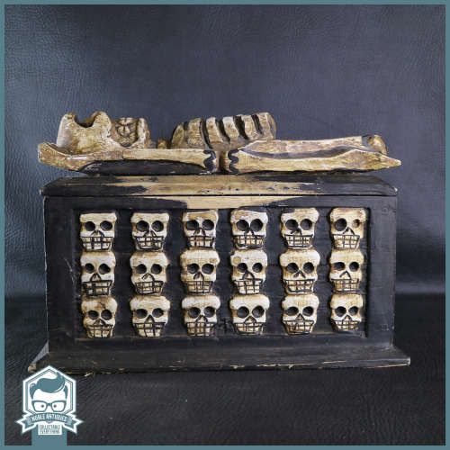 Original Handcrafted Skeleton Coffin Style Keepsake Box!!!