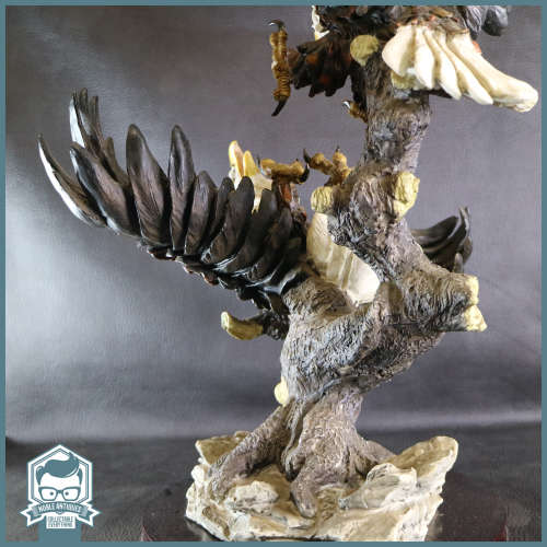 MASSIVE American Bald Eagles In Flight On Wood Plinth Statue - The Juliana Collection!!! 700mm Tall!