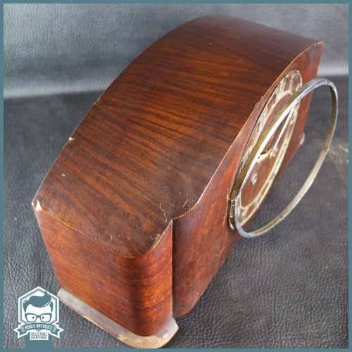 Original Art Deco German Junghans Mantle Clock, Not Working, No Key, No Glass!!! 400mm Wide