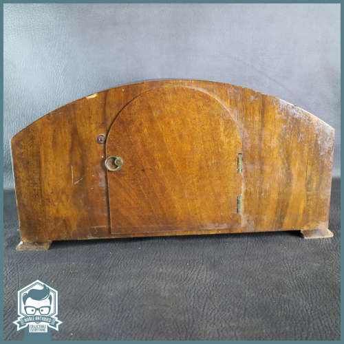 Original Art Deco German Junghans Mantle Clock, Not Working, No Key, No Glass!!! 400mm Wide