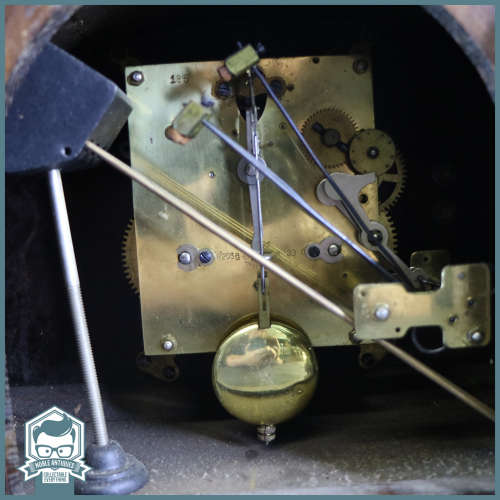 Original Art Deco German Junghans Mantle Clock, Not Working, No Key, No Glass!!! 400mm Wide